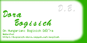 dora bogisich business card